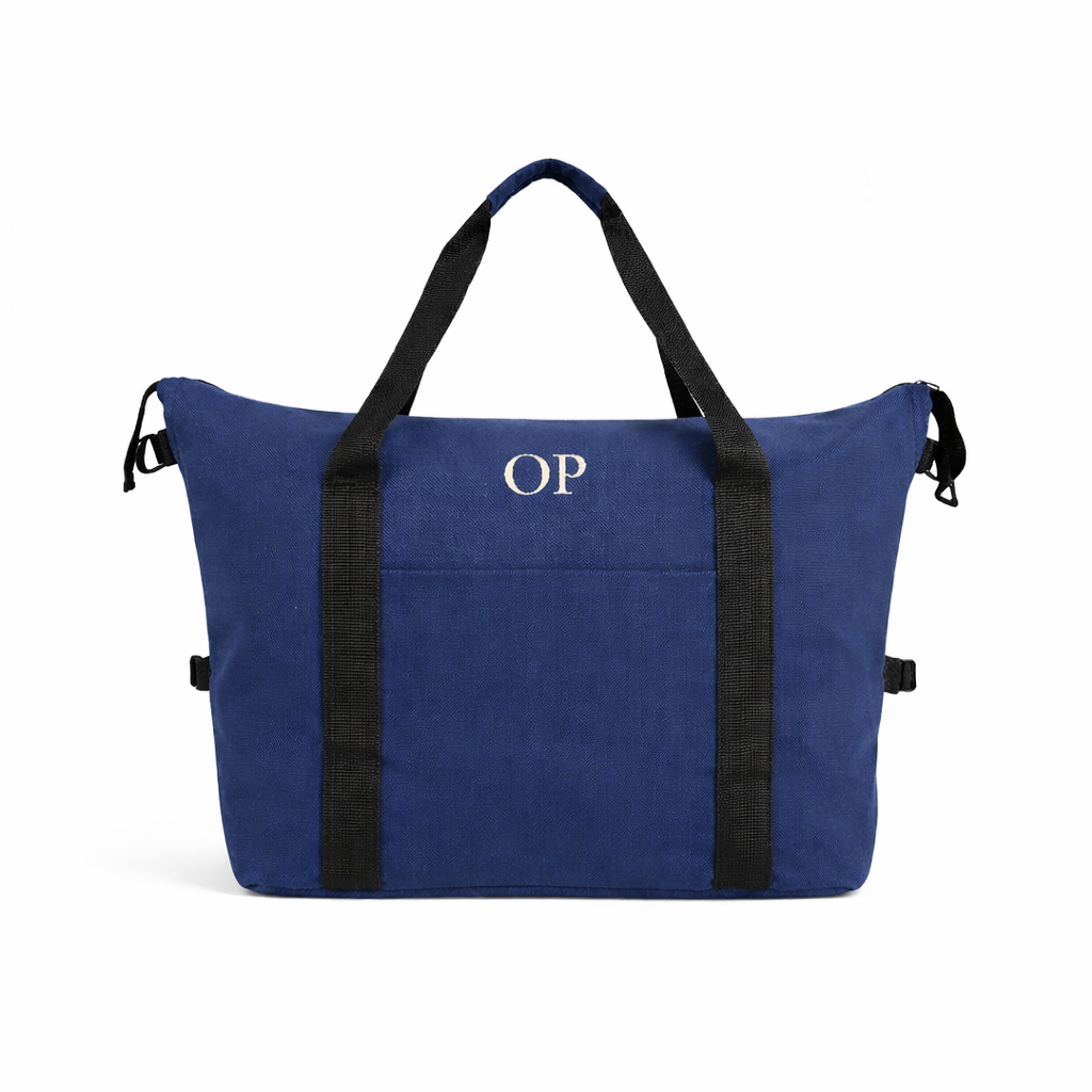 Bolso de viaje de hombre azul