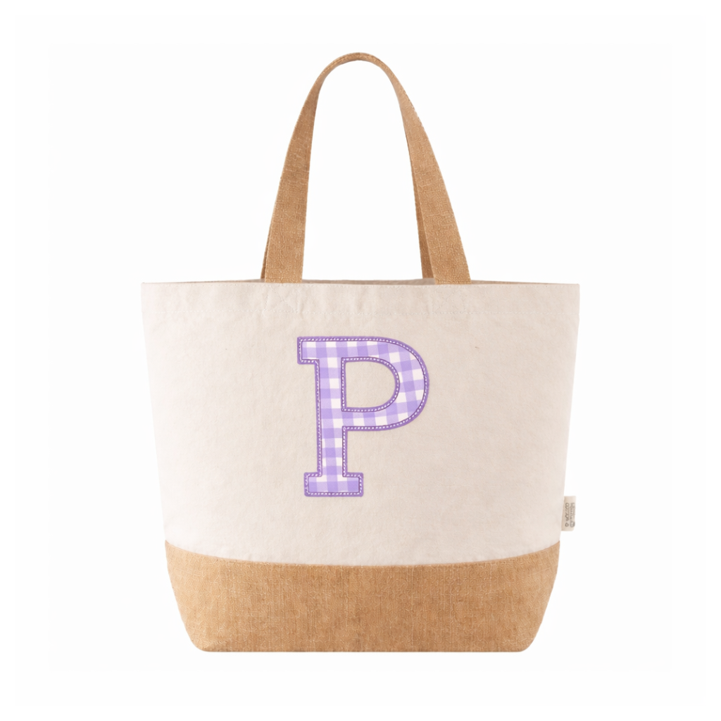 Bolso Vela cuadros morado