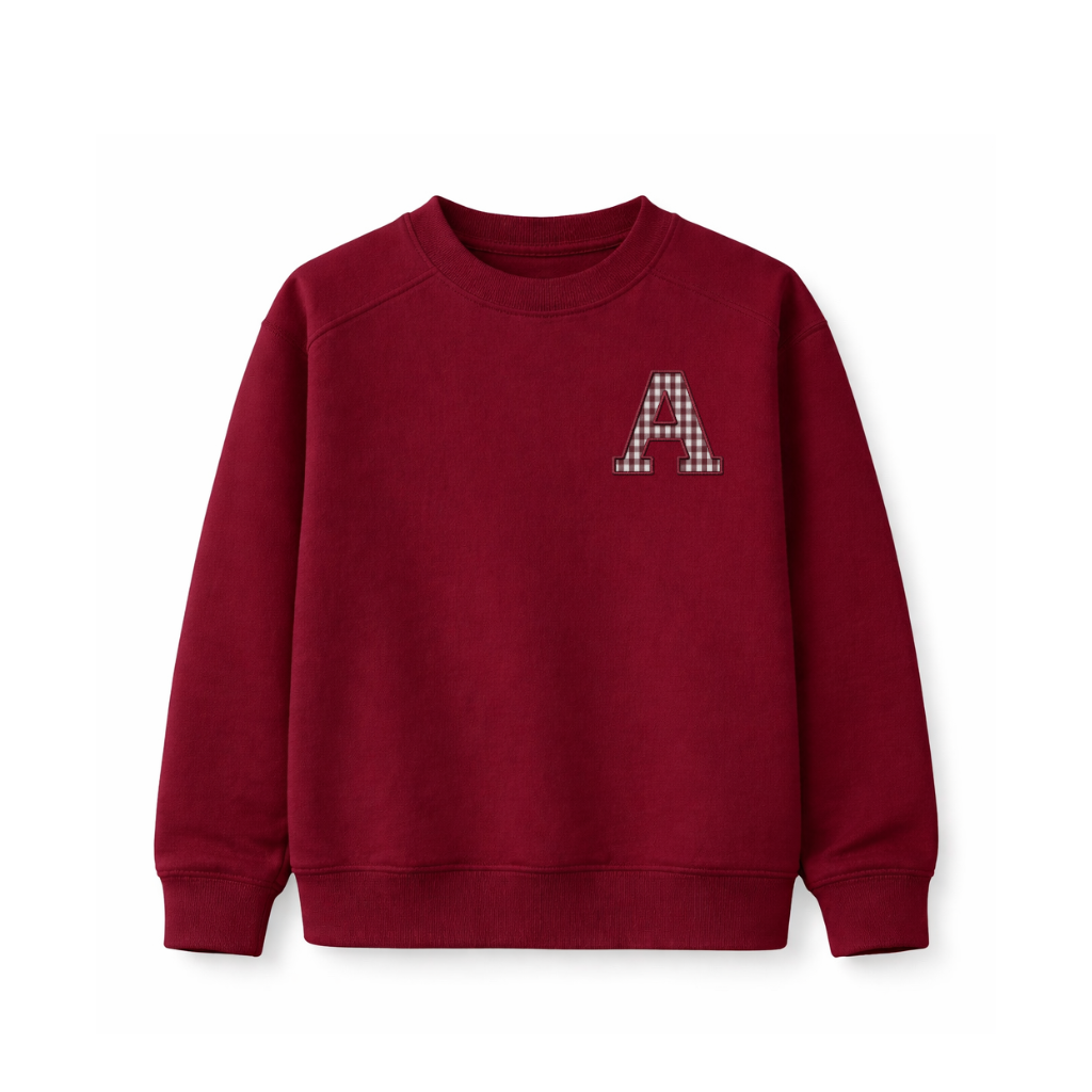 Sudadera Ayla (inicial) granate