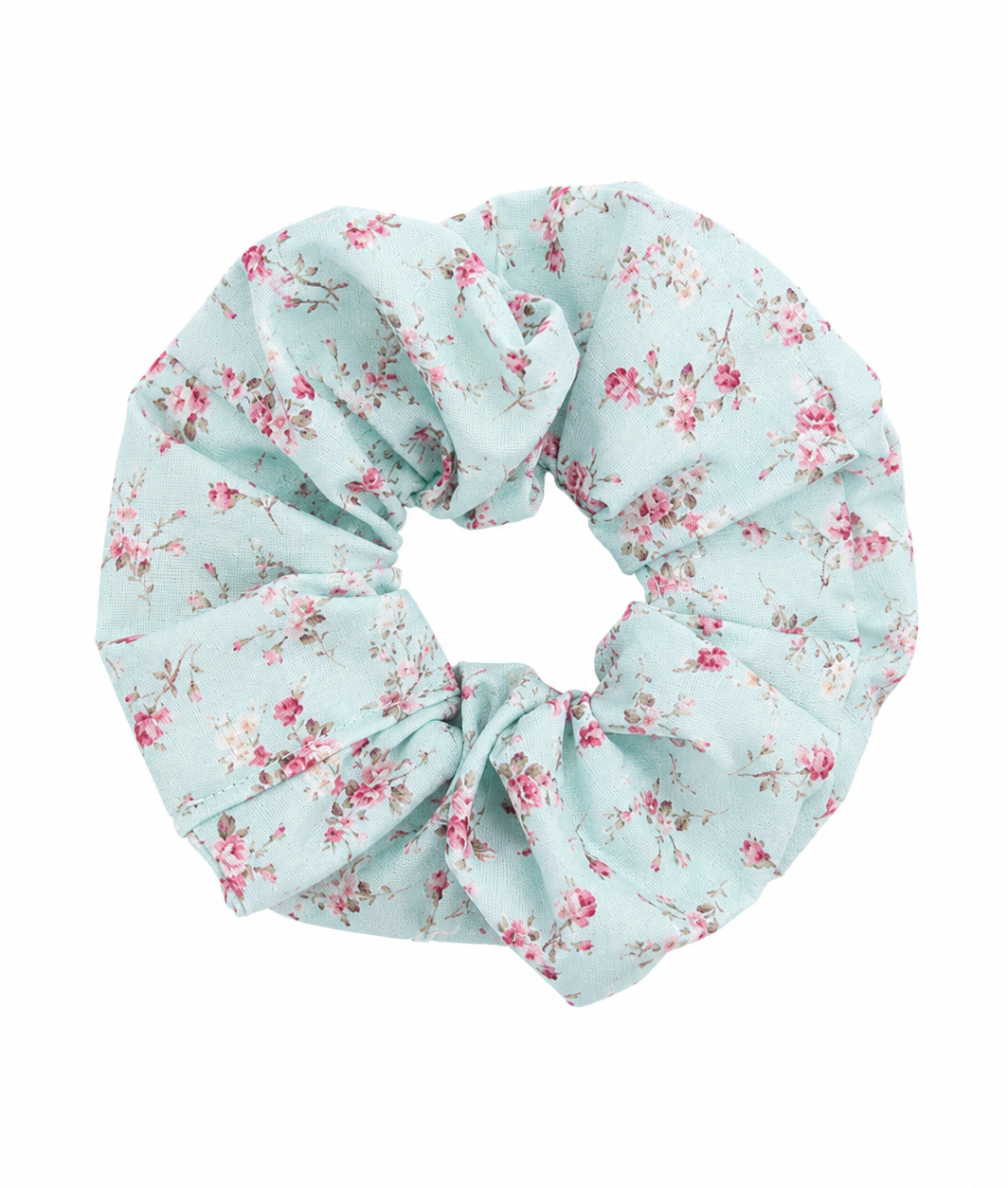 Scrunchie azul y rosa